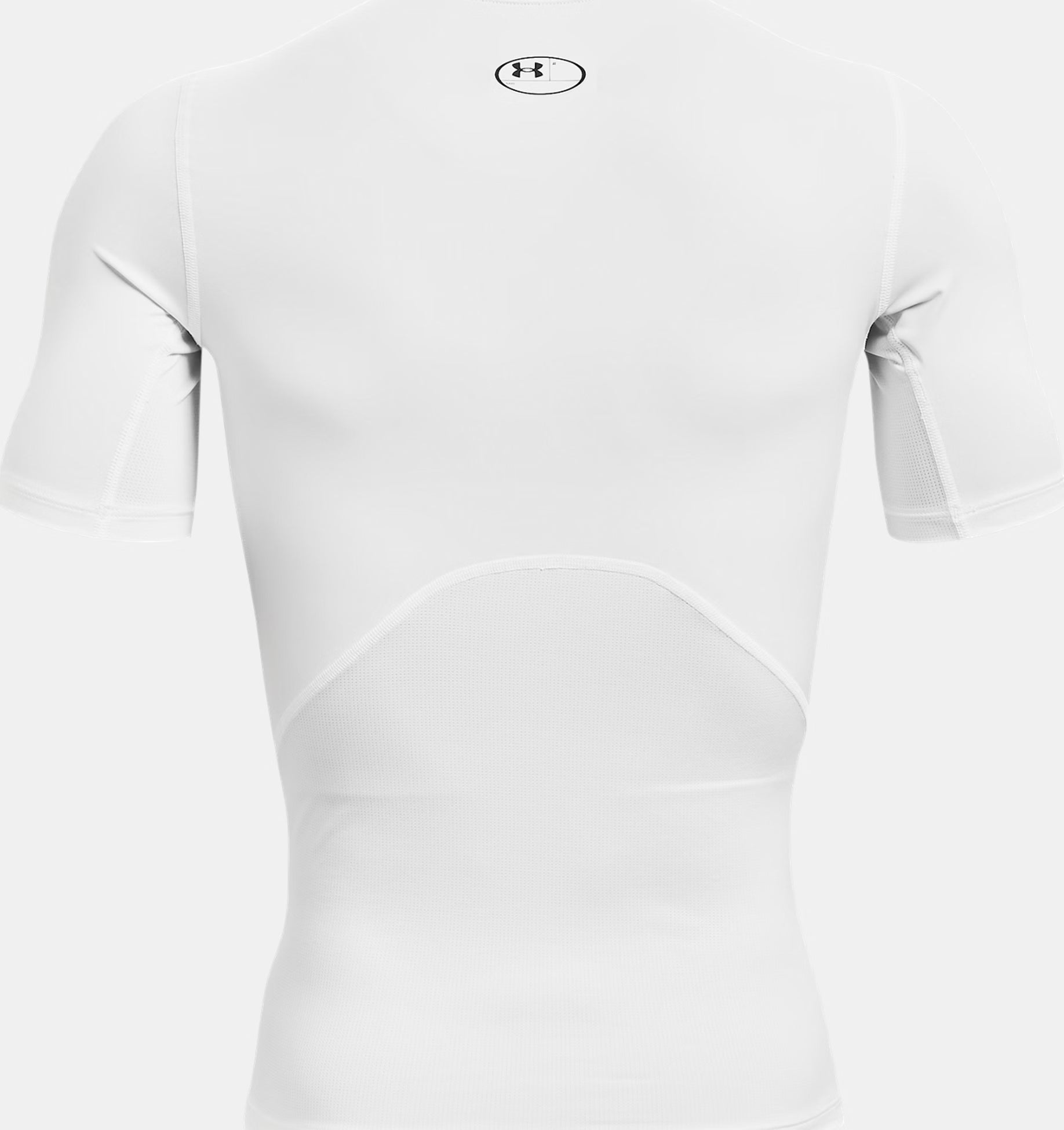 Homme - Compression UA manches courtes blanc