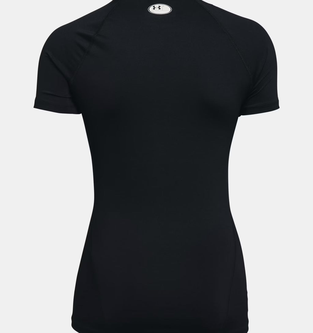 Femme - Compression UA manches courtes noir