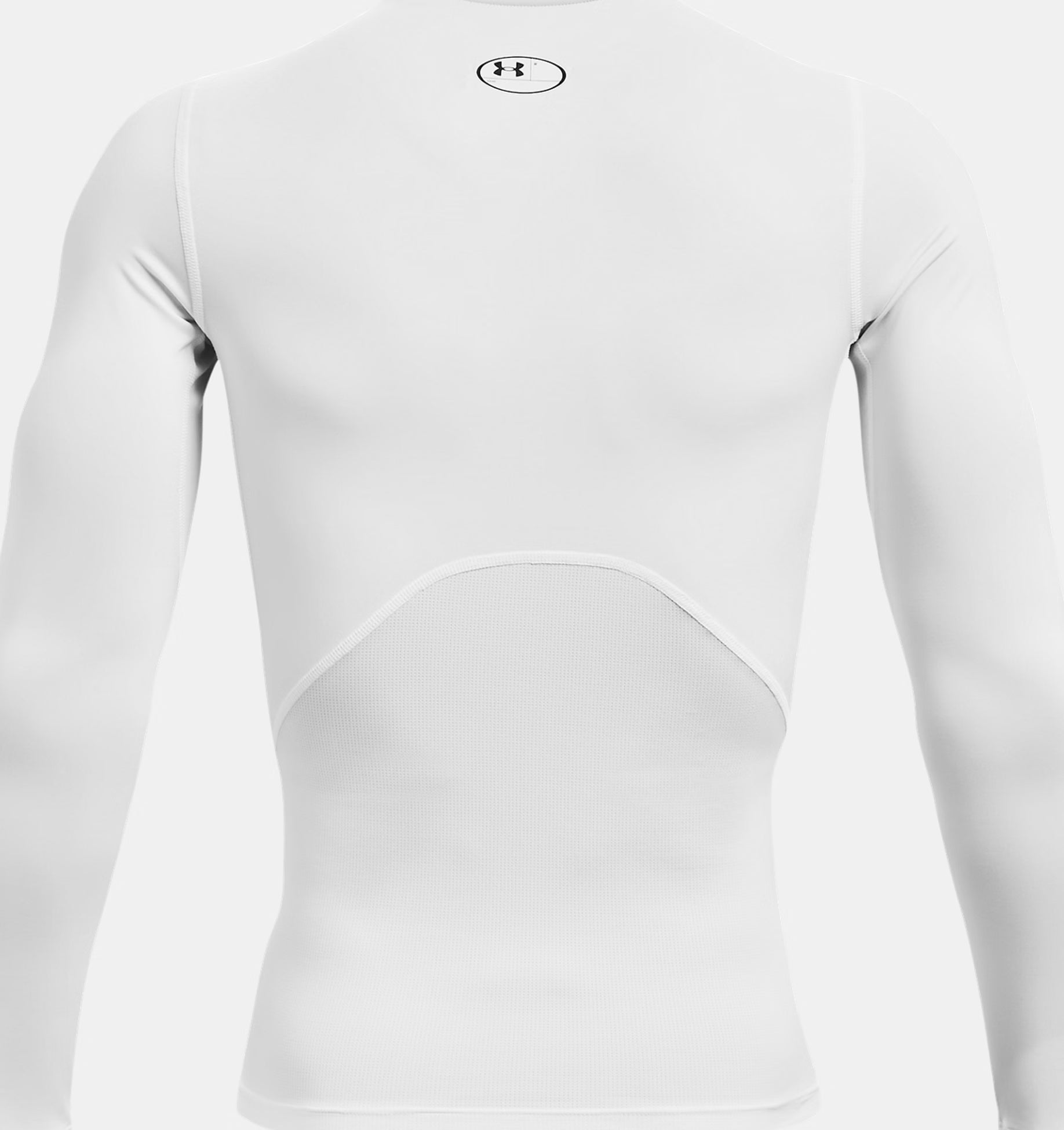 Homme - Compression UA manches longues blanc