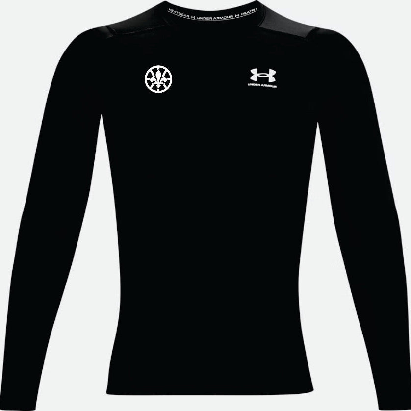 Homme- Compression UA manches longues noir